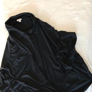 Black Valentina button down